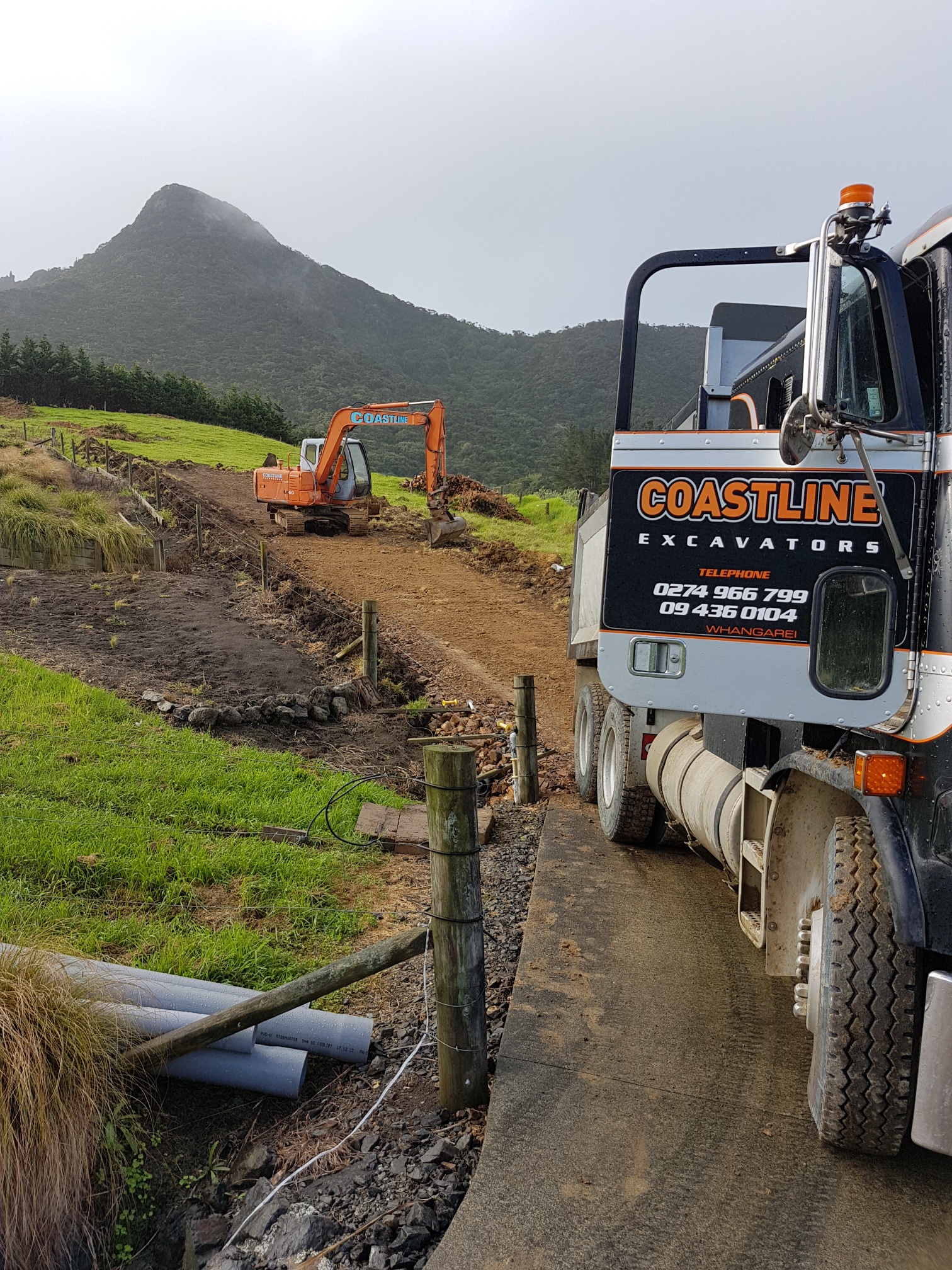 Coastline Excavators Truck & Digger Hire Whangarei