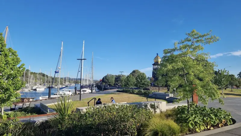 Hundertwasser Building from the green