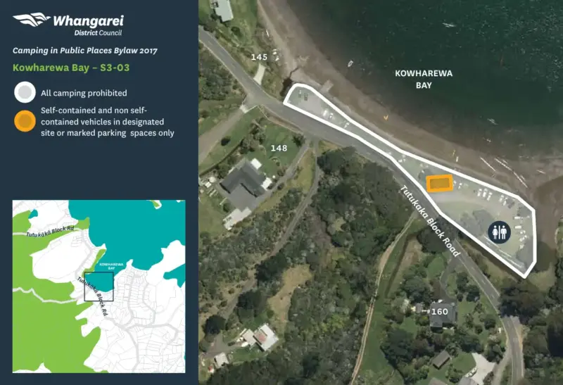 Kowharewa Bay camping rules