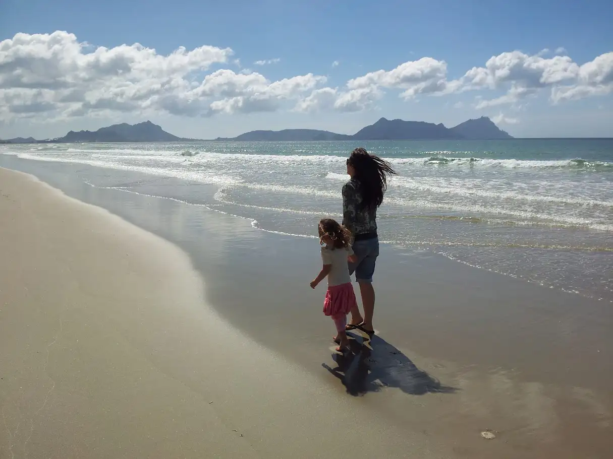 Walking on Ruakākā Beach Walking on Ruakākā Beach