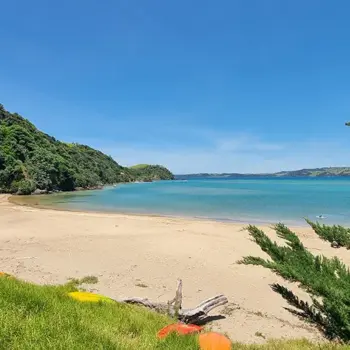 Beach at south of of Motutara Farm campground